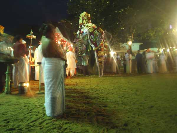 View of Swami and His entourage