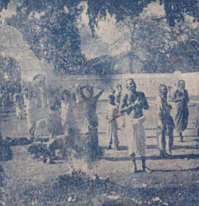 Courtyard of Kataragama Maha Devale, mid-1940s