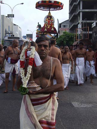 Vimalanatha Sharma carries the Trident for a deep dip in the ocean