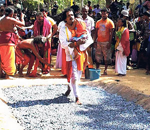 firewalking at Kataragama