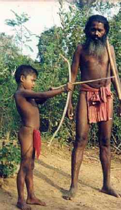 Vedda boys learn archery from an early age