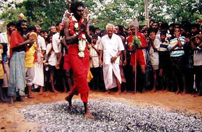 Fire-walking at Kataragama