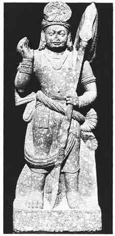 Kushan period (ca. 1-2nd cent AD) statue of Karttikeya