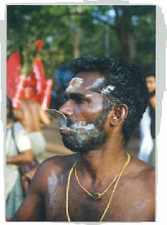 piercing at Kataragama