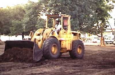 Kali Yuga Comes to Kataragama: Heavy earth moving equipment to build Kataragama's bus stand in 1987