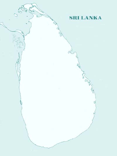 Sri Lanka map [16kb]