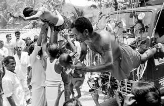 Mild or extreme forms of penance are commonly at Kataragama