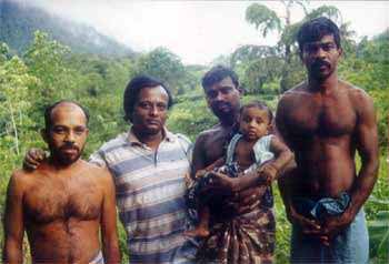 Director Kingsley Perera  with local collaborators