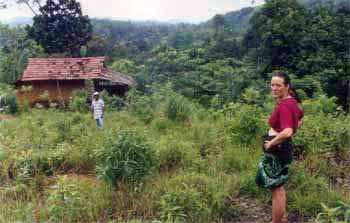 Dinah Barton with Kingsley Perera in background