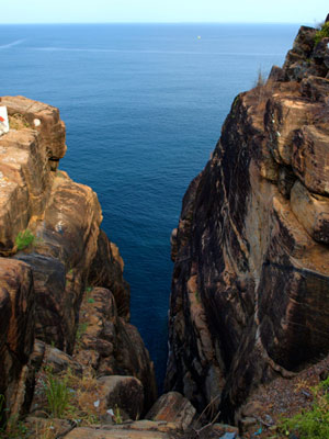 Swami Rock cleft by Ravana's sword