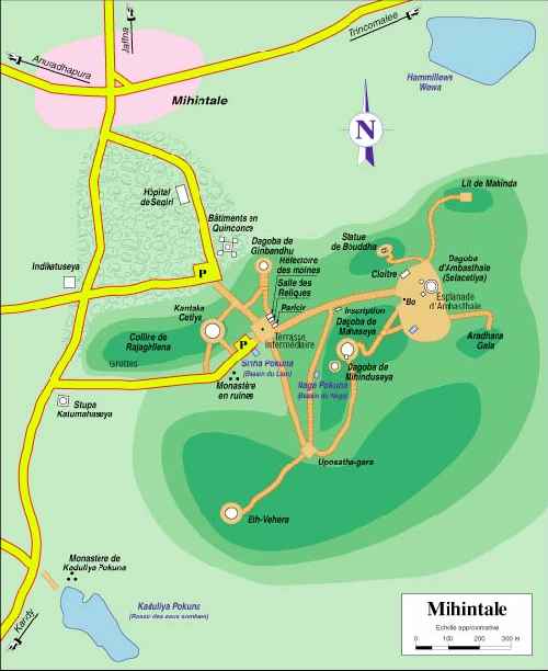 map of Mihintale (27 kb)